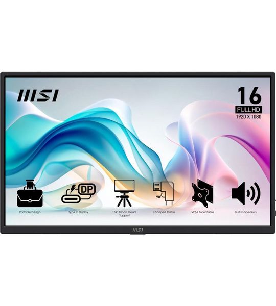 MSI Pro Mp165 E6 - 15.6 Inch Full Hd Ips (in-plane Switching)