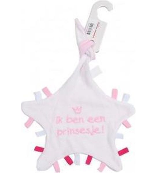 Knuffeldoekje Petit Villain Prinsesje Roze