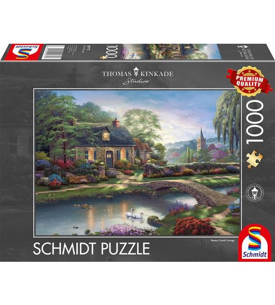 Kinkade Stoney Creek Cottage - 1000 stukjes - Puzzel