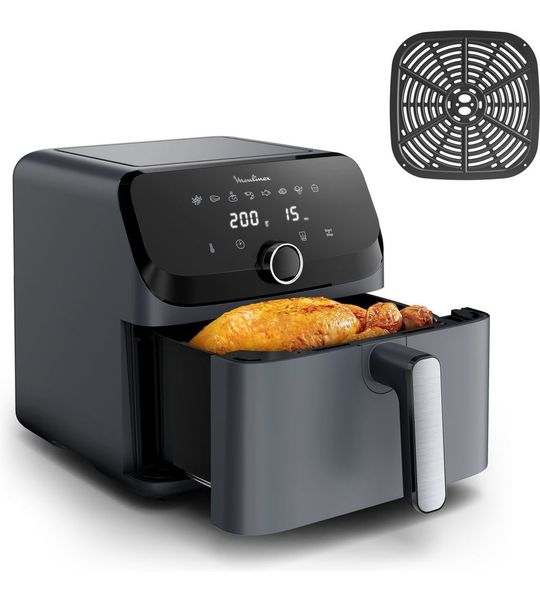 Moulinex Easy Fry Mega EZ855BF - Airfryer - Grijs