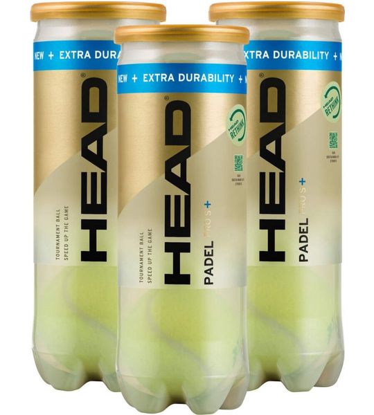 Head Padel Pro S+ - padelballen - padel - 3 blikken - 9 ballen