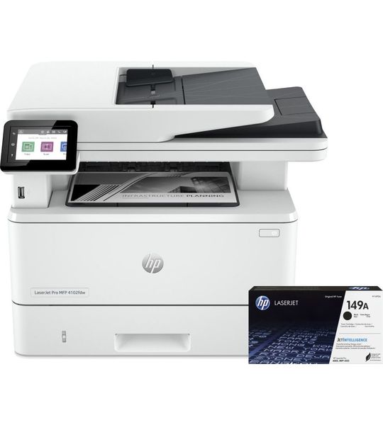 HP LaserJet Pro MFP 4102fdw + 1 extra zwarte toner