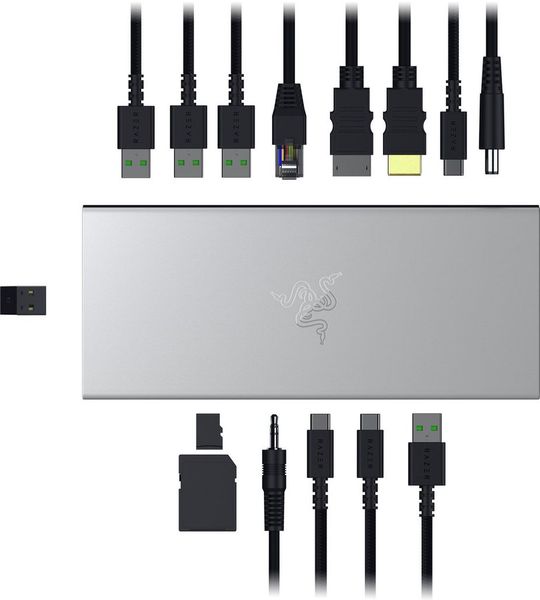 Razer Usb 4 Mercury White Dockingstation