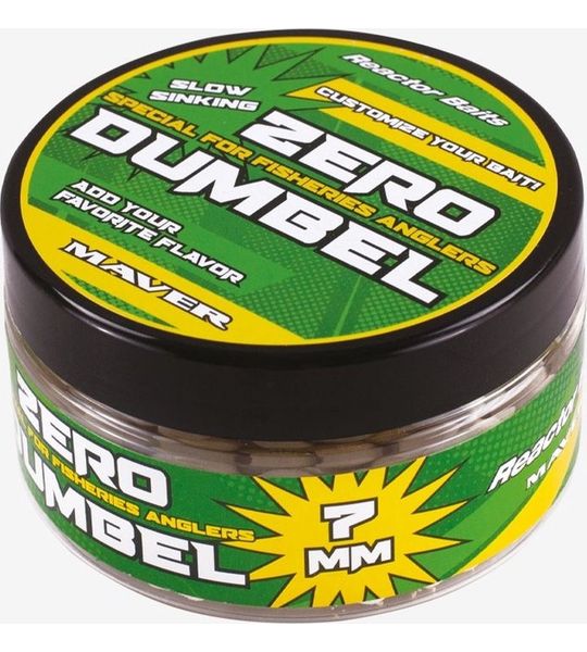 Maver Reactor Baits Zero Dumbel 7mm Slow Sinking (40g) - Kleur : Natural