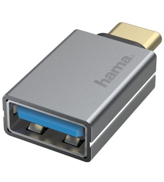 Hama USB-OTG-adapter, USB-C-stekker - USB-aansluiting, USB 3.2 Gen1, 5 Gbit/s, a Kabel