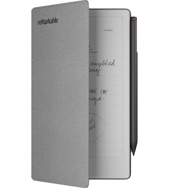 Remarkable Book Folio Polymer Weave Grijs Voor Remarkable Paper Pro Move Beschermhoes