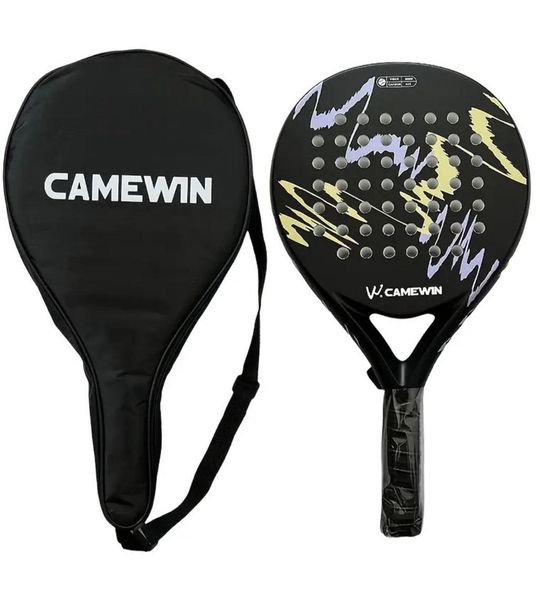 Livano Padel Racket - Padelrackets - Padelracket - Geel Paars