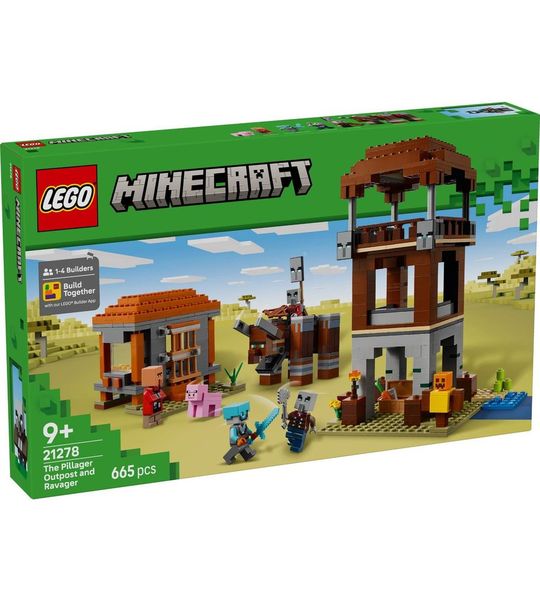 LEGO Minecraft De Plunderaar Buitenpost en Verwoester Bouwpakket - 21278