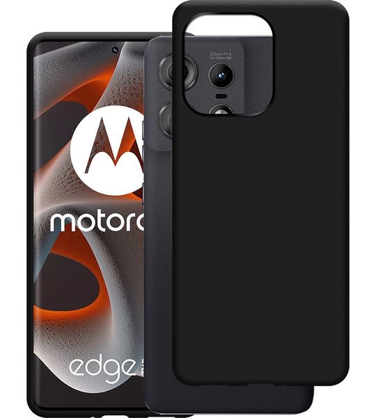 Just in Case Soft Design Motorola Edge 50 Pro Back Cover Zwart