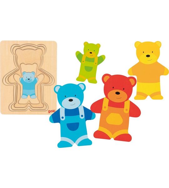 Goki 57449 puzzel Legpuzzel 5 stuk(s) Dieren