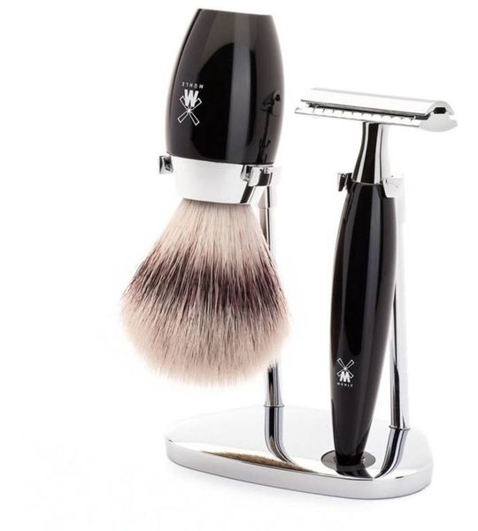 MÜHLE -Scheerset Kosmo 3-delig - Zwart - Saf.Razor