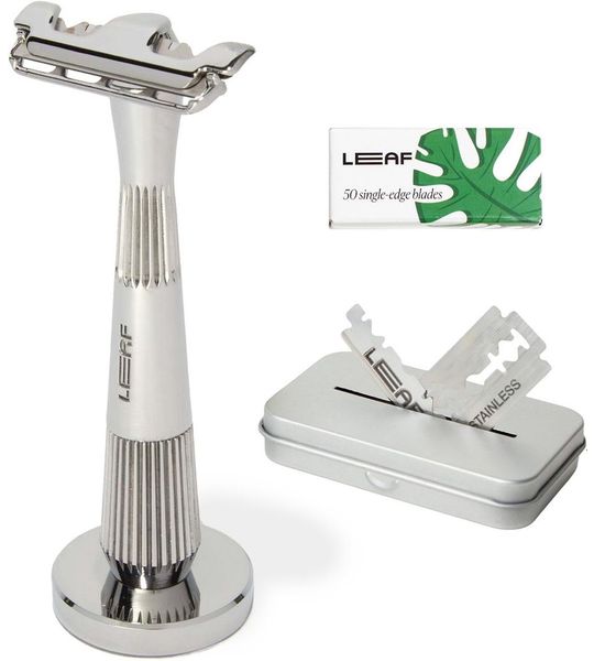 Leaf Shave | The Thorn Razor Chrome | Complete Set