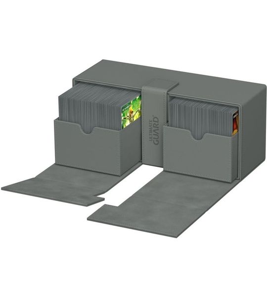 Ultimate Guard Ultimate Guard Twin Flip'n'Tray 266+ Xenoskin - Grey Card Boxes