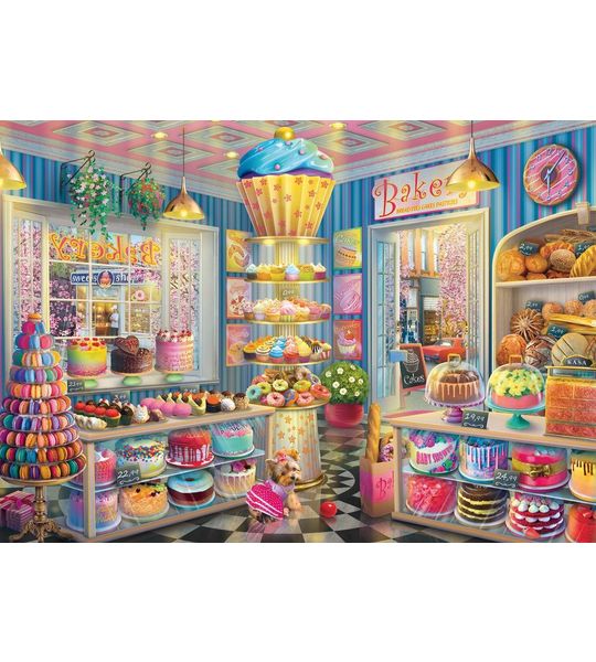 Brightly Coloured bakery - 1000 stukjes - Puzzel