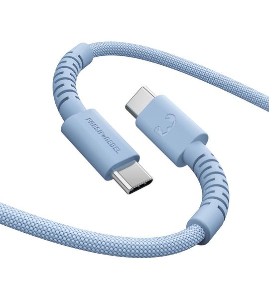 Fresh 'n Rebel Flexwave Silicone Braided 100w Usb-c Kabel 2 M Vivid Blue
