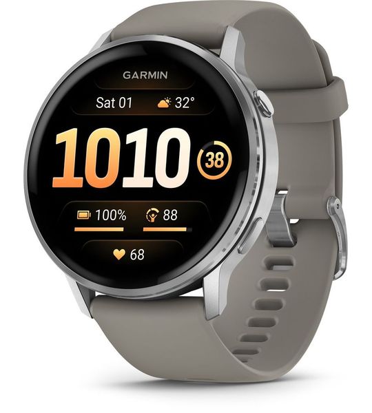 Garmin Venu 4 45mm Zilver/grijs Smartwatch Grijs