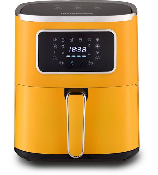 Heinrich's HFR 8216 - Heteluchtfriteuse - Airfryer - 5 Liter - Geel