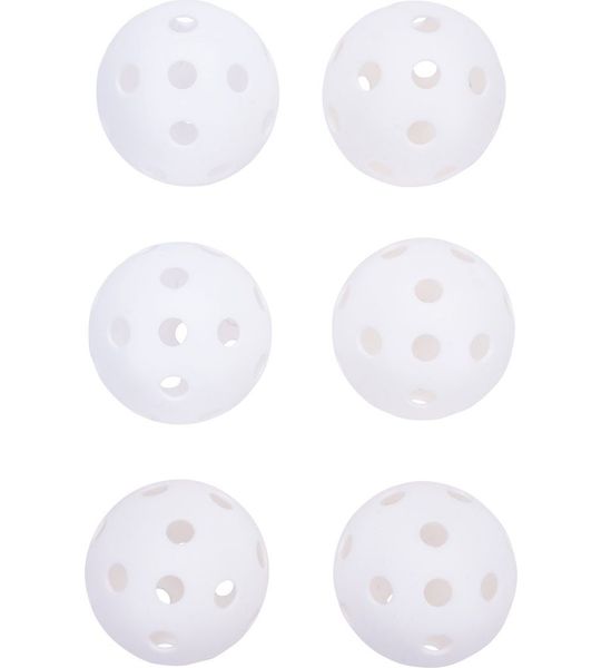 Pure4Fun - Pickleballs indoor - wit - 6 stuks