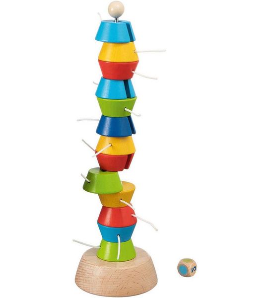 Goki Houten Wiebeltoren Spel, 15dlg.
