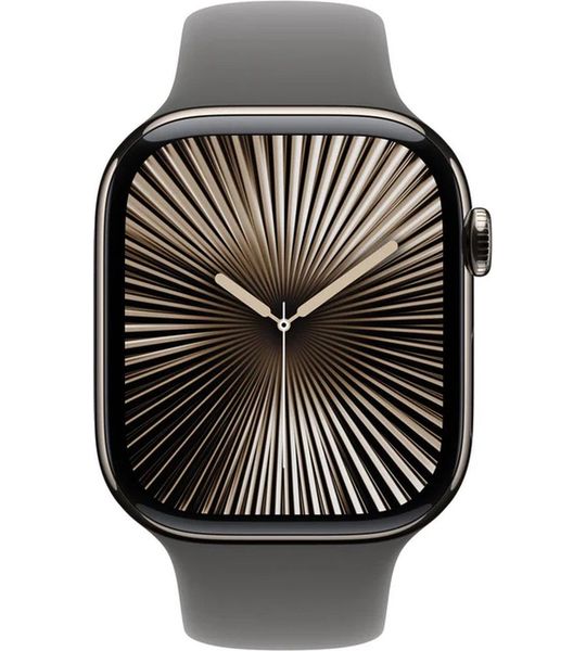 Apple Watch Series 10 4G 46mm Titanium Zilver Sportband M/L