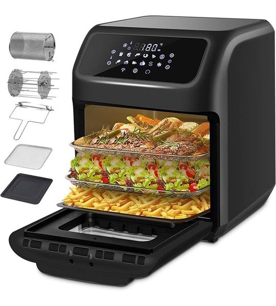 RWB® Airfryer XXL - Mini-oven - Heteluchtfriteuse - 12L - 12 Programma's