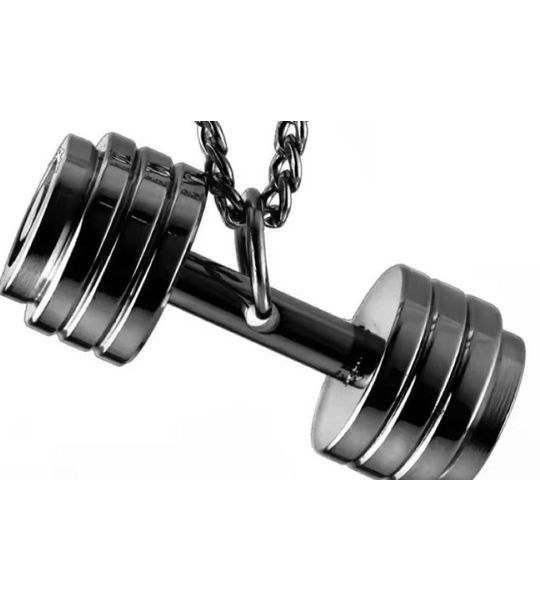 Lughi® Halter Ketting | Fitness Dumbbell Heren Ketting | RVS Sport Sieraad