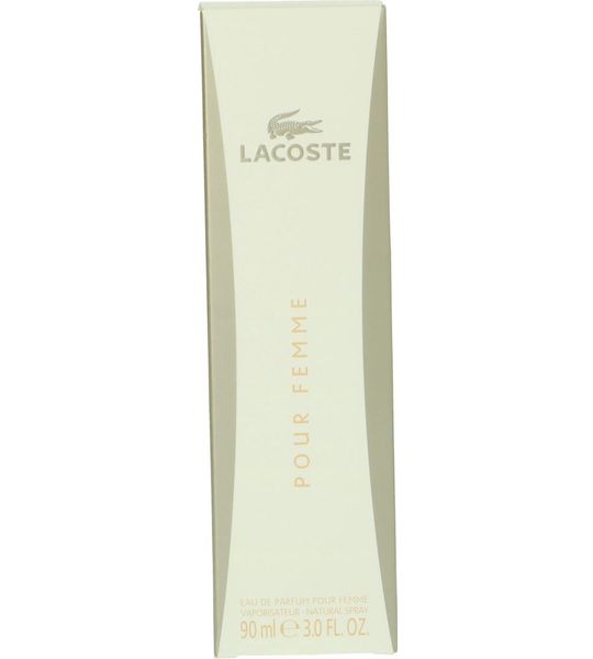 Lacoste pour femme eau de parfum spray 90 ml