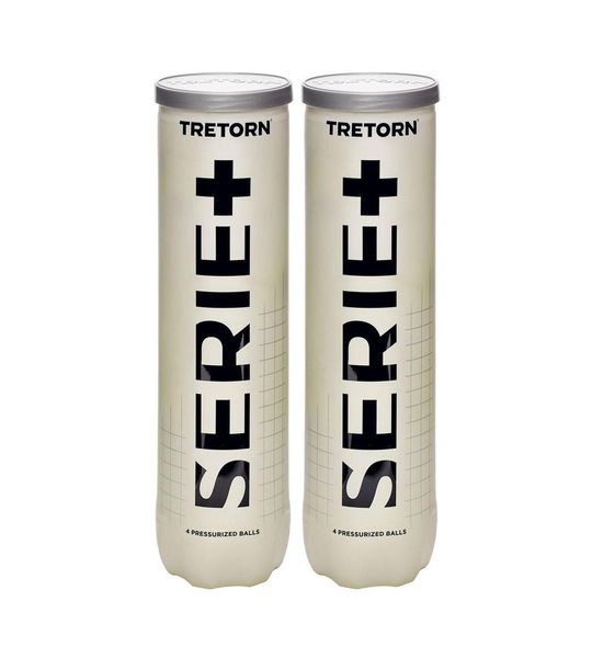 Tretorn Serie + tennisballen -  geel - 8 stuks