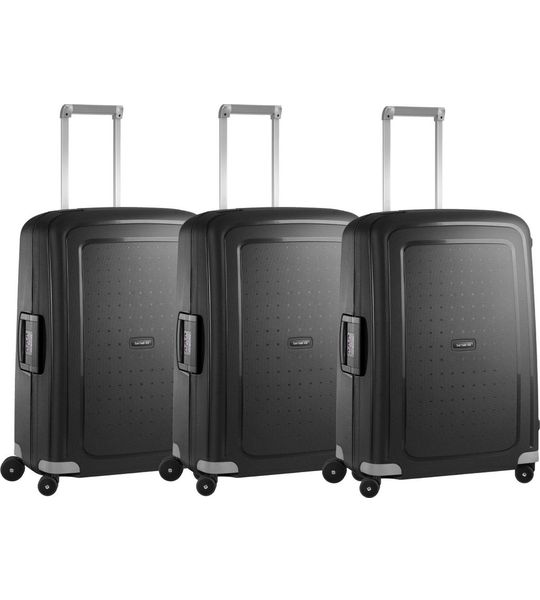 Samsonite S'Cure Spinner 69cm Black Triple Kofferset