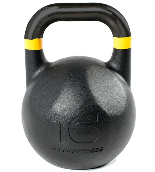 Olive Competitive 16kg Kettlebell Zwart 16 kg