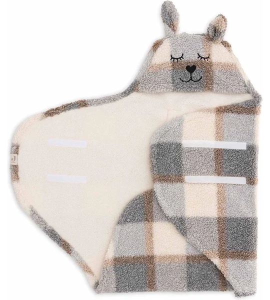 Wikkeldeken Jollein Bunny Check Boucle