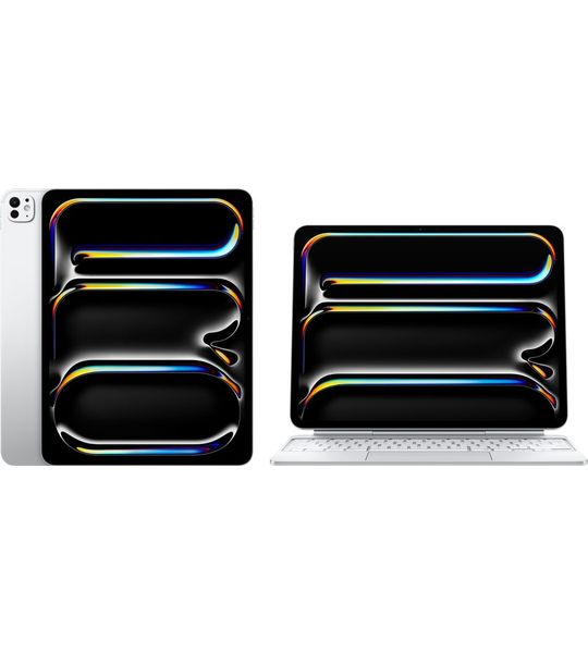 Apple iPad Pro (2024) Nano 13 inch 2TB Wifi Zilver + Apple Magic Keyboard QWERTY