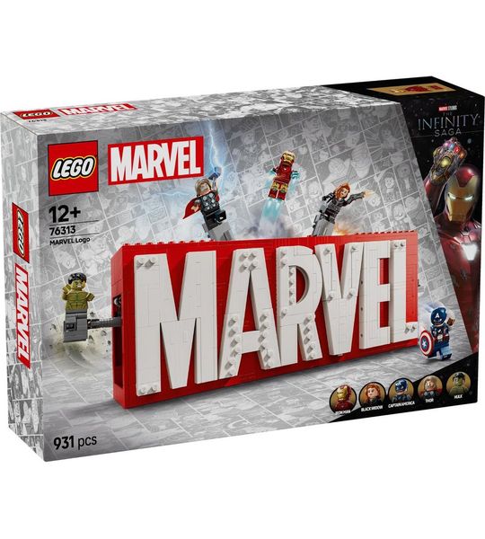 LEGO Marvel: MARVEL logo en minifiguren verzamelset 76313