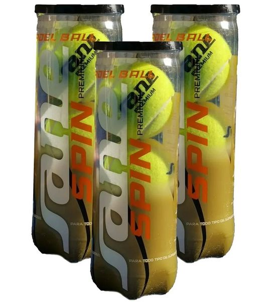 Sane Padel Spin Premium Padelballen Goud 3 x Balls