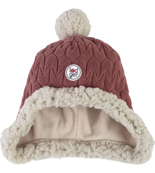 Lodger Hatter Empire Fleece Muts - Rosewood, Maat: 1-2Y