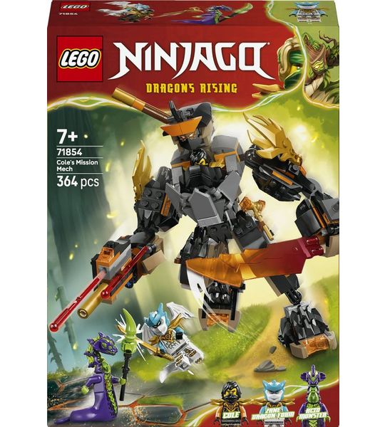 LEGO Ninjago 71854 Cole's missiemecha en draak Zane