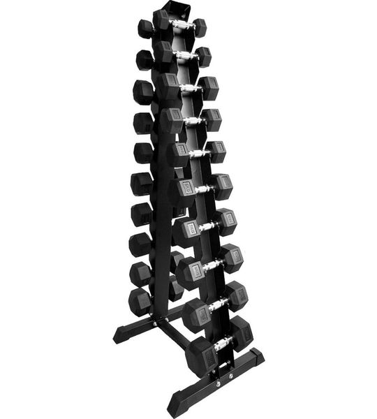 Dumbbelltoren met hexagon dumbbells 1-10KG
