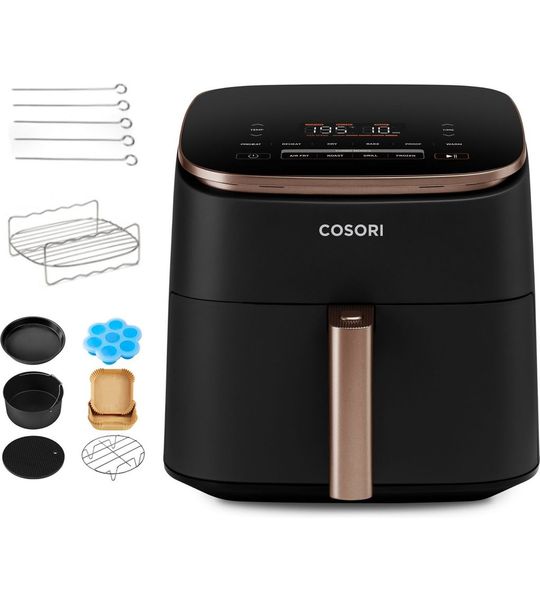 Cosori Airfryer XL TurboBlaze - met accessoire set