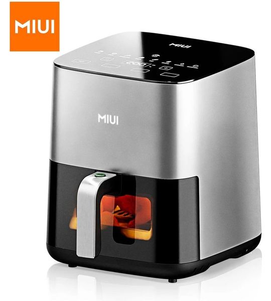 Miui airfriyfer - 5L - smart touch - zilver zwart