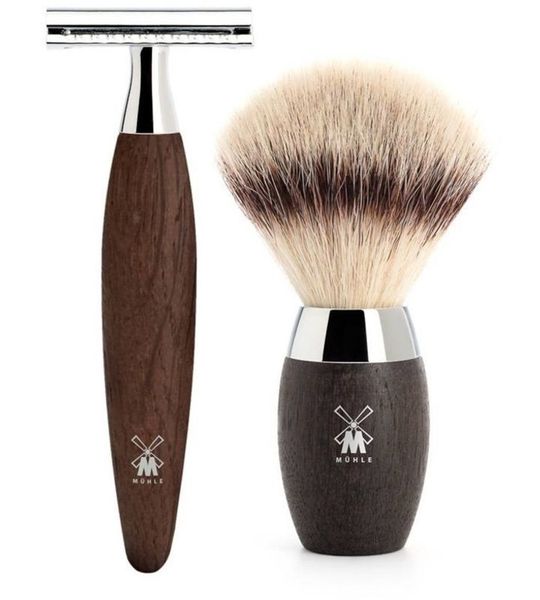 MÜHLE -Scheerset Kosmo 3-delig - Moeraseik - Saf.Razor