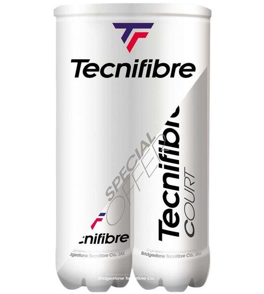 Tecnifibre Bipack Court Tennisballen Transparant 8 Balls