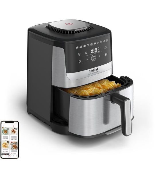 Tefal Easy Fry Silence Deluxe EY552D - Airfryer XL - Tot 6 Personen - 5L