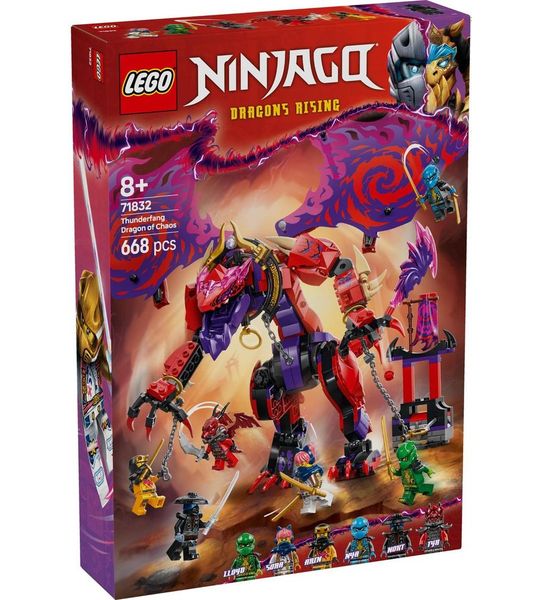 LEGO® NINJAGO® Bliksemtand Draak van Chaos - Ninjaset - 71832
