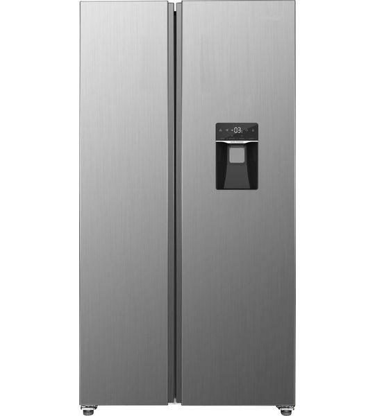 Exquisit SBS146-WS-040ES Amerikaanse koelkast Zilver