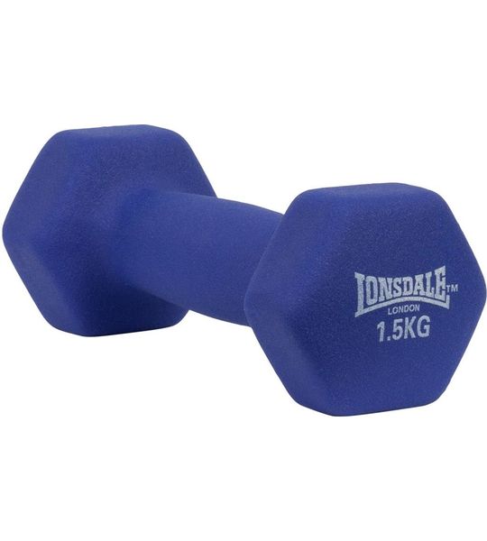 Lonsdale Fitness Weights Neopreen Halter 1.5kg 1 Eenheid Blauw 1.5 kg