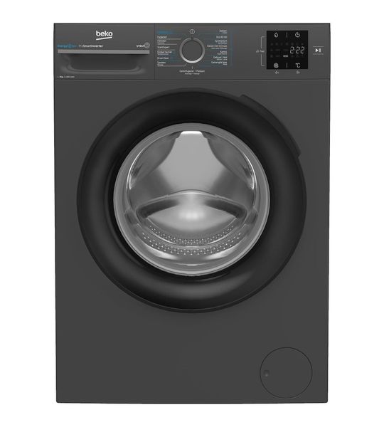 Beko BM3WFT3841A EnergySpin Wasmachine Antraciet