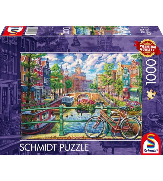 Amsterdamse Grachten - 1000 stukjes - Puzzel