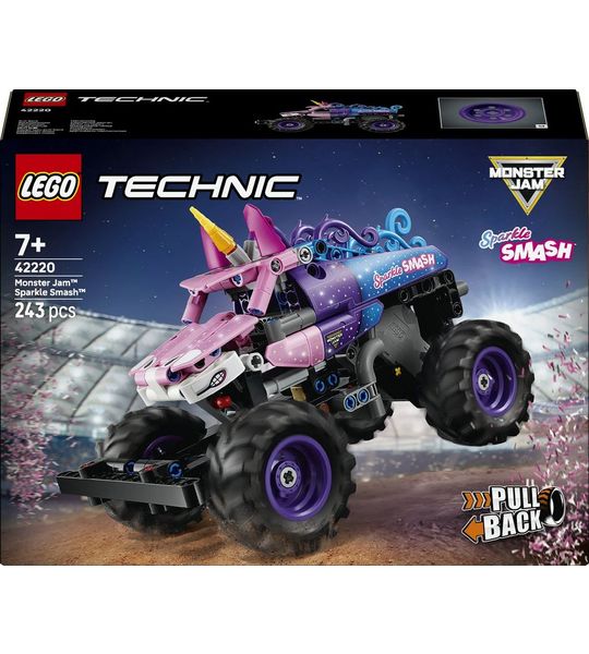 LEGO Technic 42220 Monster Jam Sparkle Smash pull-back