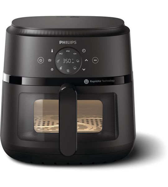 Philips 2000 Series Airfryer NA230/00 - Kookvenster - 6.2 L - Zwart
