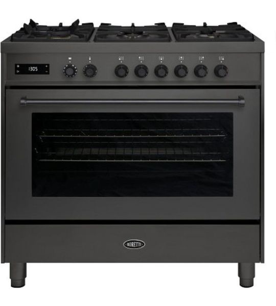 Boretti MLG96BMAT Gasfornuis Grijs